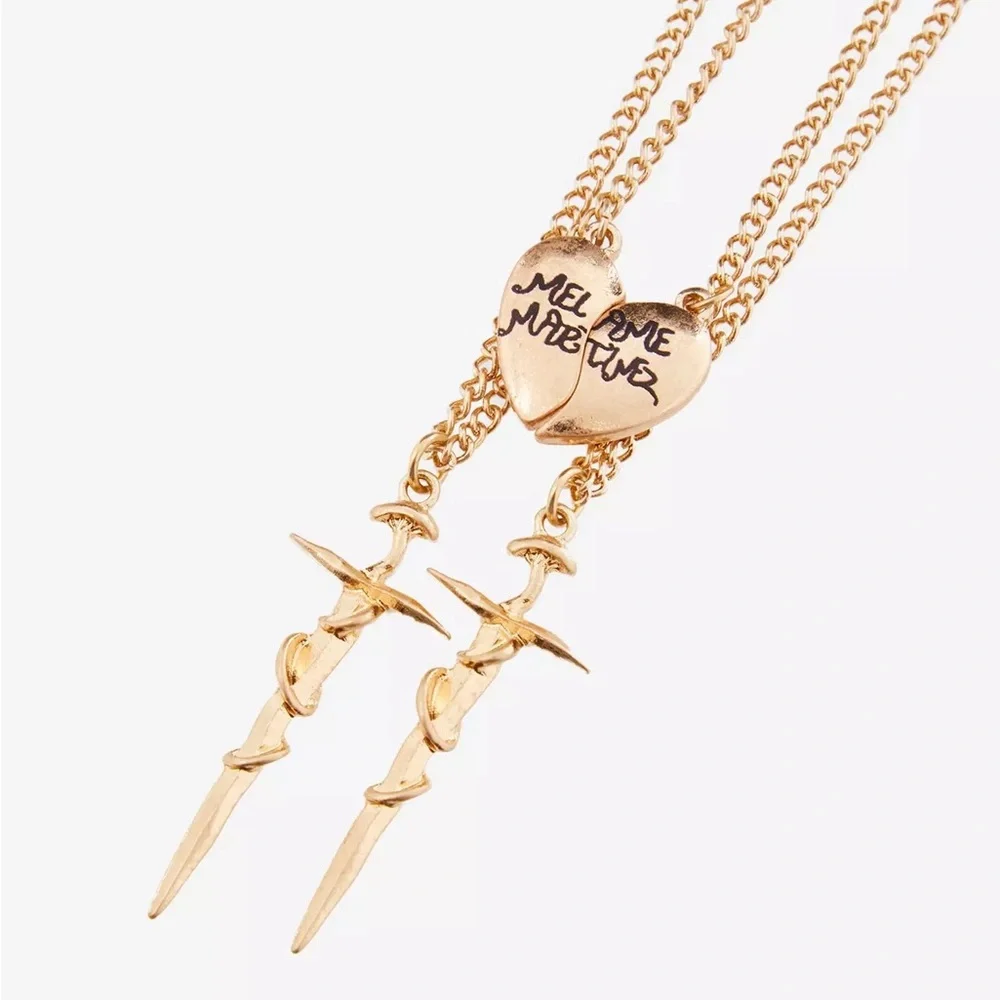 Melanie Martinez Portals Heart Dagger Best Friend Necklace Set Hot Topic‎